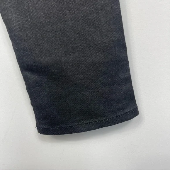 Helmut Lang Black Coated Cotton Blend Skinny Leg Jegging Jeans Pull On Pants 27 - Picture 9 of 16